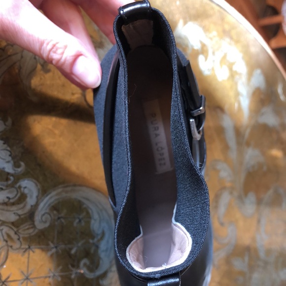 Pura Lopez black high heeled boots size 38 - Picture 5 of 7